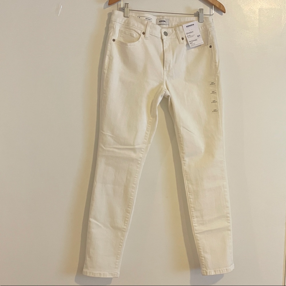 Sonoma Women's Off-White Skinny Jeans